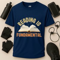 Funny Reading Is Fundamental Reading Book Lovers Cooling Performance Crew T-Shirt