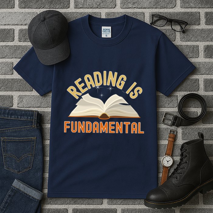Funny Reading Is Fundamental Reading Book Lovers Tall T-Shirt