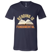 Funny Reading Is Fundamental Reading Book Lovers V-Neck T-Shirt