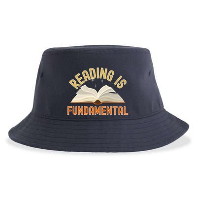 Funny Reading Is Fundamental Reading Book Lovers Sustainable Bucket Hat