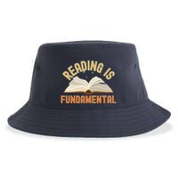 Funny Reading Is Fundamental Reading Book Lovers Sustainable Bucket Hat