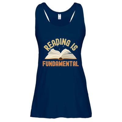 Funny Reading Is Fundamental Reading Book Lovers Ladies Essential Flowy Tank