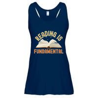 Funny Reading Is Fundamental Reading Book Lovers Ladies Essential Flowy Tank