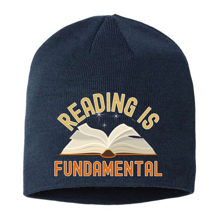 Funny Reading Is Fundamental Reading Book Lovers Sustainable Beanie