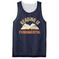 Funny Reading Is Fundamental Reading Book Lovers Mesh Reversible Basketball Jersey Tank