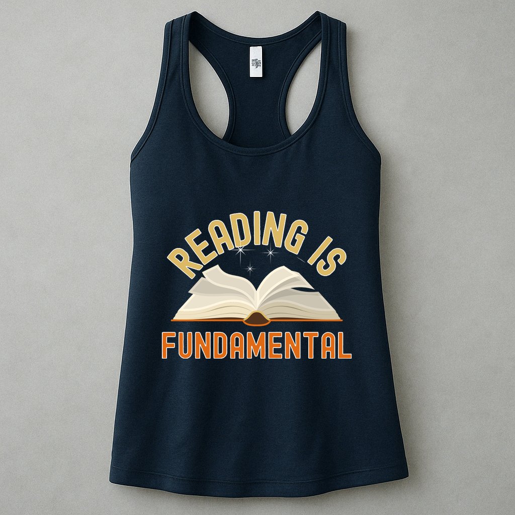 Funny Reading Is Fundamental Reading Book Lovers Womens Tank Top