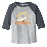 Funny Reading Is Fundamental Reading Book Lovers Toddler Fine Jersey T-Shirt