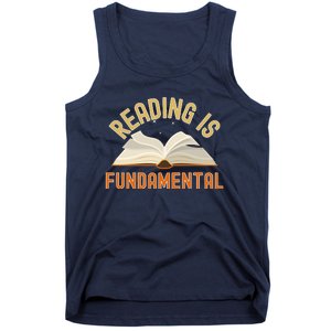 Funny Reading Is Fundamental Reading Book Lovers Tank Top