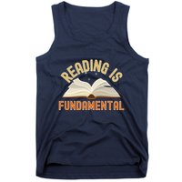 Funny Reading Is Fundamental Reading Book Lovers Tank Top