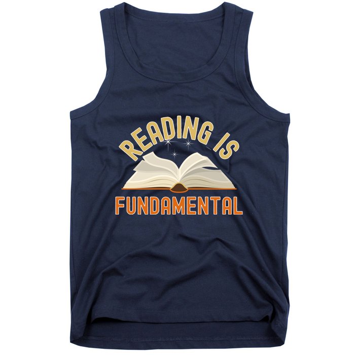 Funny Reading Is Fundamental Reading Book Lovers Tank Top