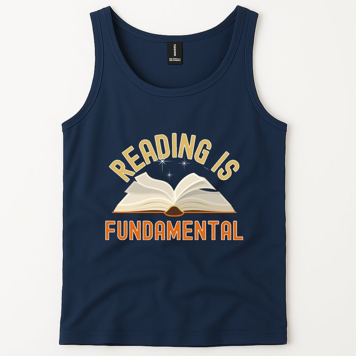 Funny Reading Is Fundamental Reading Book Lovers Tank Top