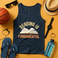 Funny Reading Is Fundamental Reading Book Lovers Tank Top