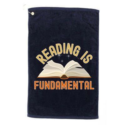 Funny Reading Is Fundamental Reading Book Lovers Golf Towel