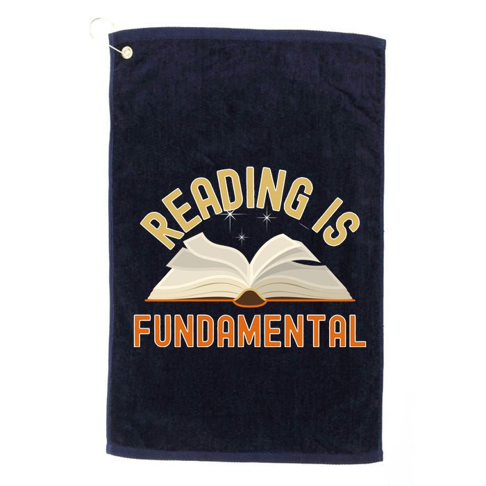 Funny Reading Is Fundamental Reading Book Lovers Golf Towel