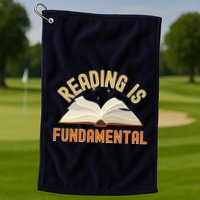 Funny Reading Is Fundamental Reading Book Lovers Golf Towel