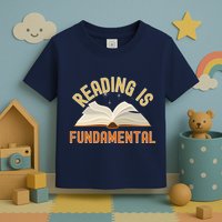 Funny Reading Is Fundamental Reading Book Lovers Toddler T-Shirt