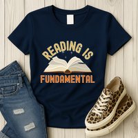 Funny Reading Is Fundamental Reading Book Lovers Womens T-Shirt