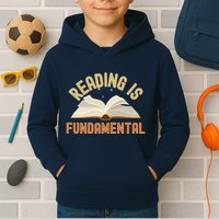 Funny Reading Is Fundamental Reading Book Lovers Kids Hoodie