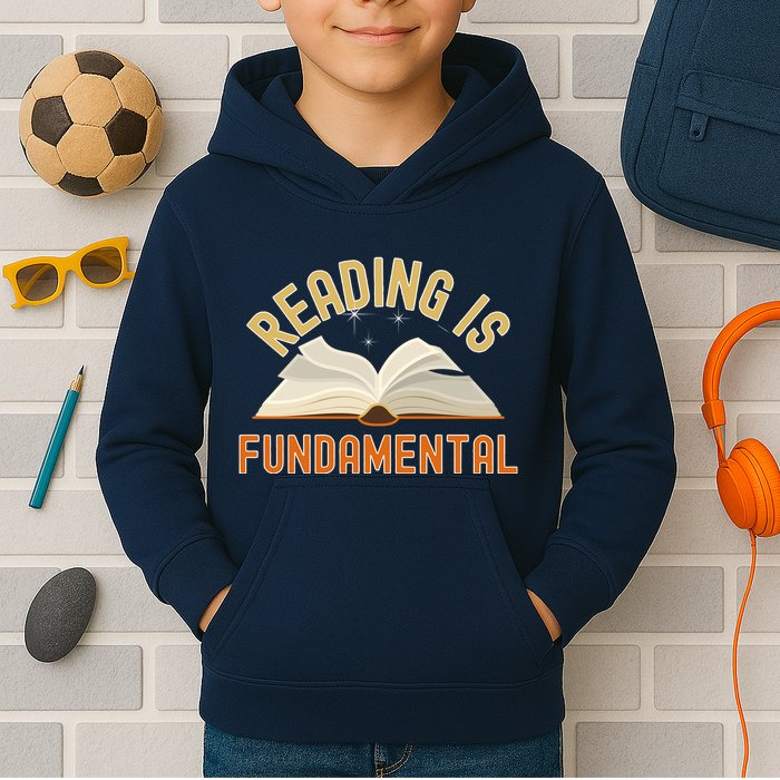 Funny Reading Is Fundamental Reading Book Lovers Kids Hoodie