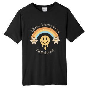 Funny Rainbow I Believe In Holding Grudges I'll Heal In Hell Tall Fusion ChromaSoft Performance T-Shirt