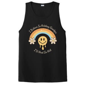 Funny Rainbow I Believe In Holding Grudges I'll Heal In Hell PosiCharge Competitor Tank