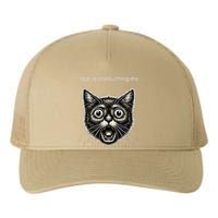 Funny Rage Is Consuming Me Silly Staring Cat Meme Yupoong Adult 5-Panel Trucker Hat