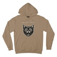 Funny Rage Is Consuming Me Silly Staring Cat Meme Hoodie