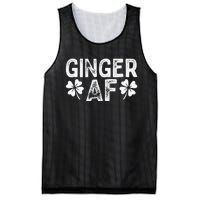 Funny Redhead Irish Ginger AF St Patricks Day Drinking Women Mesh Reversible Basketball Jersey Tank