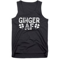 Funny Redhead Irish Ginger AF St Patricks Day Drinking Women Tank Top