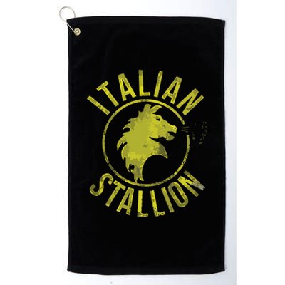 Funny Rocky Italian Stallion Horse Platinum Collection Golf Towel