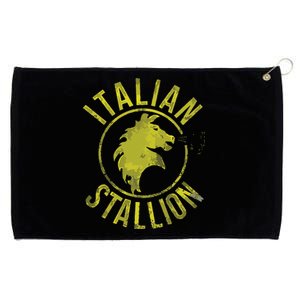 Funny Rocky Italian Stallion Horse Grommeted Golf Towel