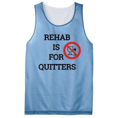 Funny Rehab Is For Quitters Ing Meaningful Gift Mesh Reversible Basketball Jersey Tank