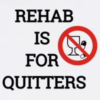 Funny Rehab Is For Quitters Ing Meaningful Gift Cooling Performance Crew T-Shirt