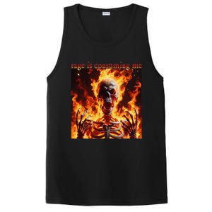 Funny Rage Is Consuming Me Skeleton Meme PosiCharge Competitor Tank