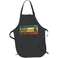 Funny Runner If I Collapse Please Pause My Watch Running Full-Length Apron With Pockets