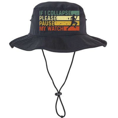 Funny Runner If I Collapse Please Pause My Watch Running Bucket Hat