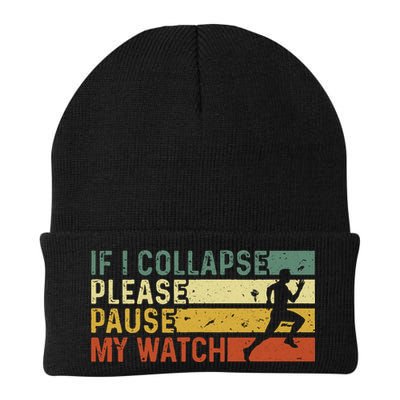 Funny Runner If I Collapse Please Pause My Watch Running Beanie