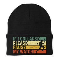 Funny Runner If I Collapse Please Pause My Watch Running Beanie