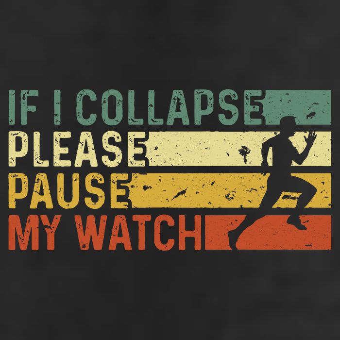Funny Runner If I Collapse Please Pause My Watch Running Golf Towel