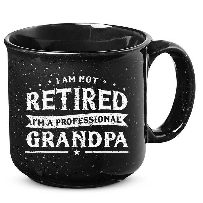 Funny Retiree Im Not Retired Im A Professional Grandpa 15oz Campfire Ceramic Mug