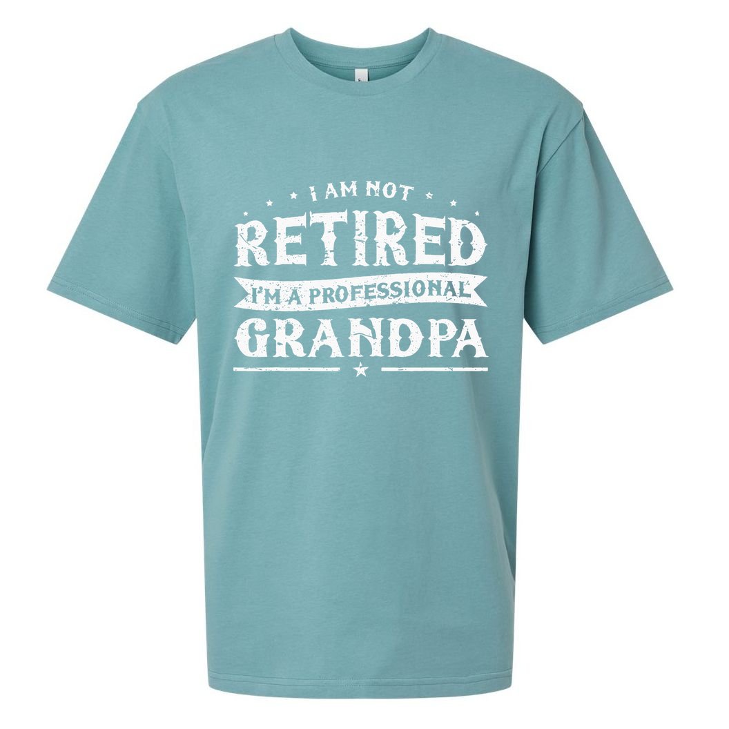 Funny Retiree Im Not Retired Im A Professional Grandpa Sueded Cloud Jersey T-Shirt