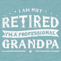 Funny Retiree Im Not Retired Im A Professional Grandpa Sueded Cloud Jersey T-Shirt