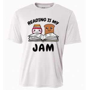 Funny Reading Is My Jam for Teacher Nerd Bookworm Book Lover Cooling Performance Crew T-Shirt