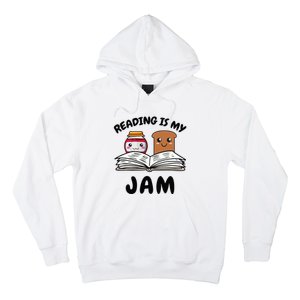 Funny Reading Is My Jam for Teacher Nerd Bookworm Book Lover Hoodie