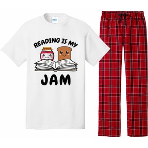 Funny Reading Is My Jam for Teacher Nerd Bookworm Book Lover Pajama Set