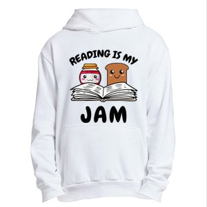 Funny Reading Is My Jam for Teacher Nerd Bookworm Book Lover Urban Pullover Hoodie