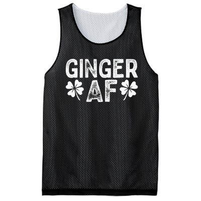 Funny Redhead Irish Ginger AF St Patricks Day Drinking Mesh Reversible Basketball Jersey Tank