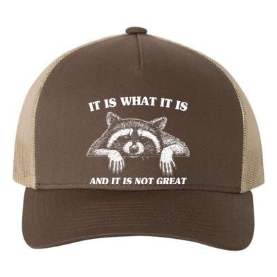 Funny Raccoon It Is What It Is And It Is Not Great Yupoong Adult 5-Panel Trucker Hat