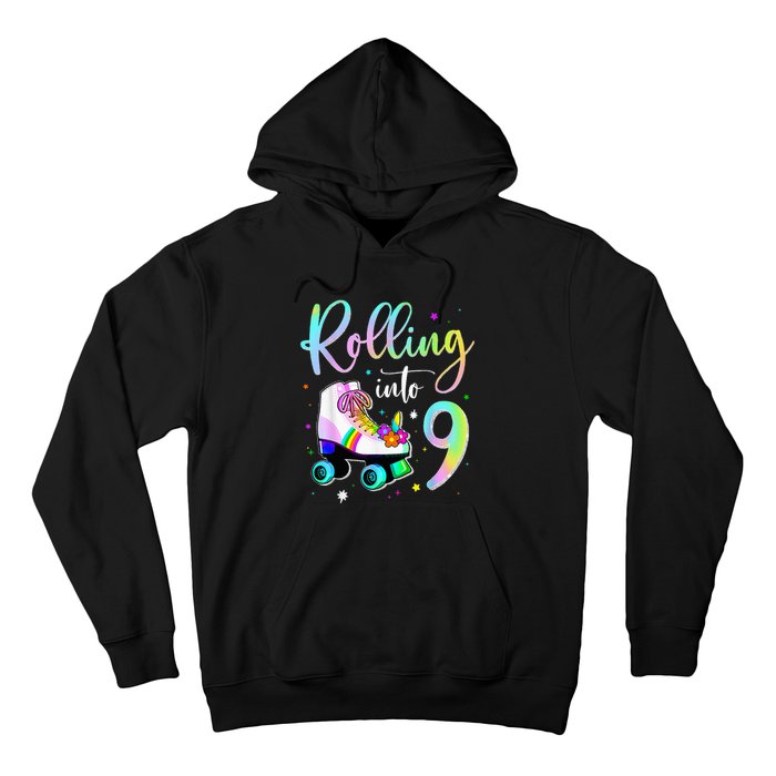 funny rolling in to 9 birthday Hoodie