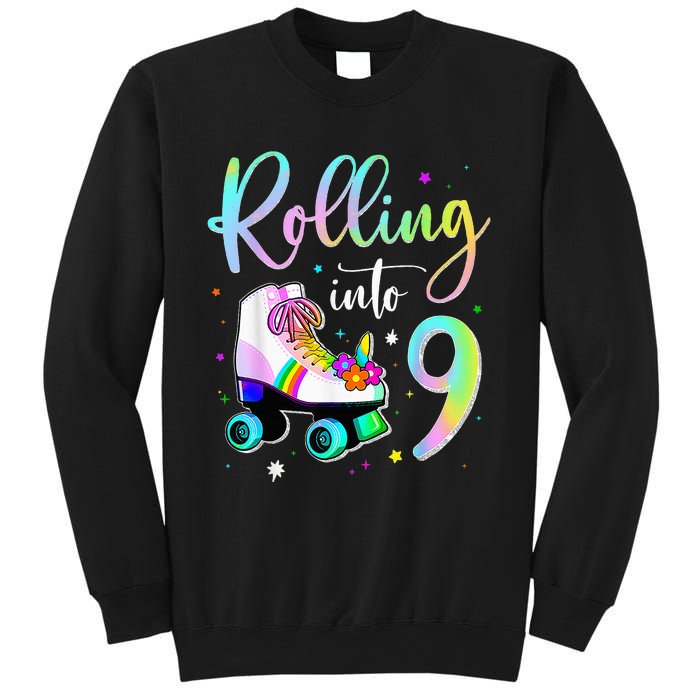 funny rolling in to 9 birthday Sweatshirt